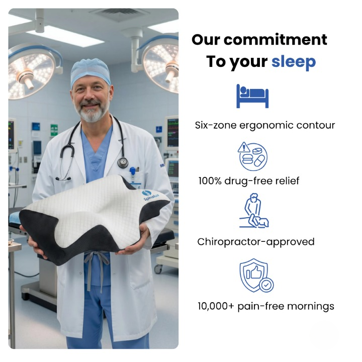 Spinalux™ — Six-Zone Ergonomic Pillow for Neck & Shoulder Pain Relief