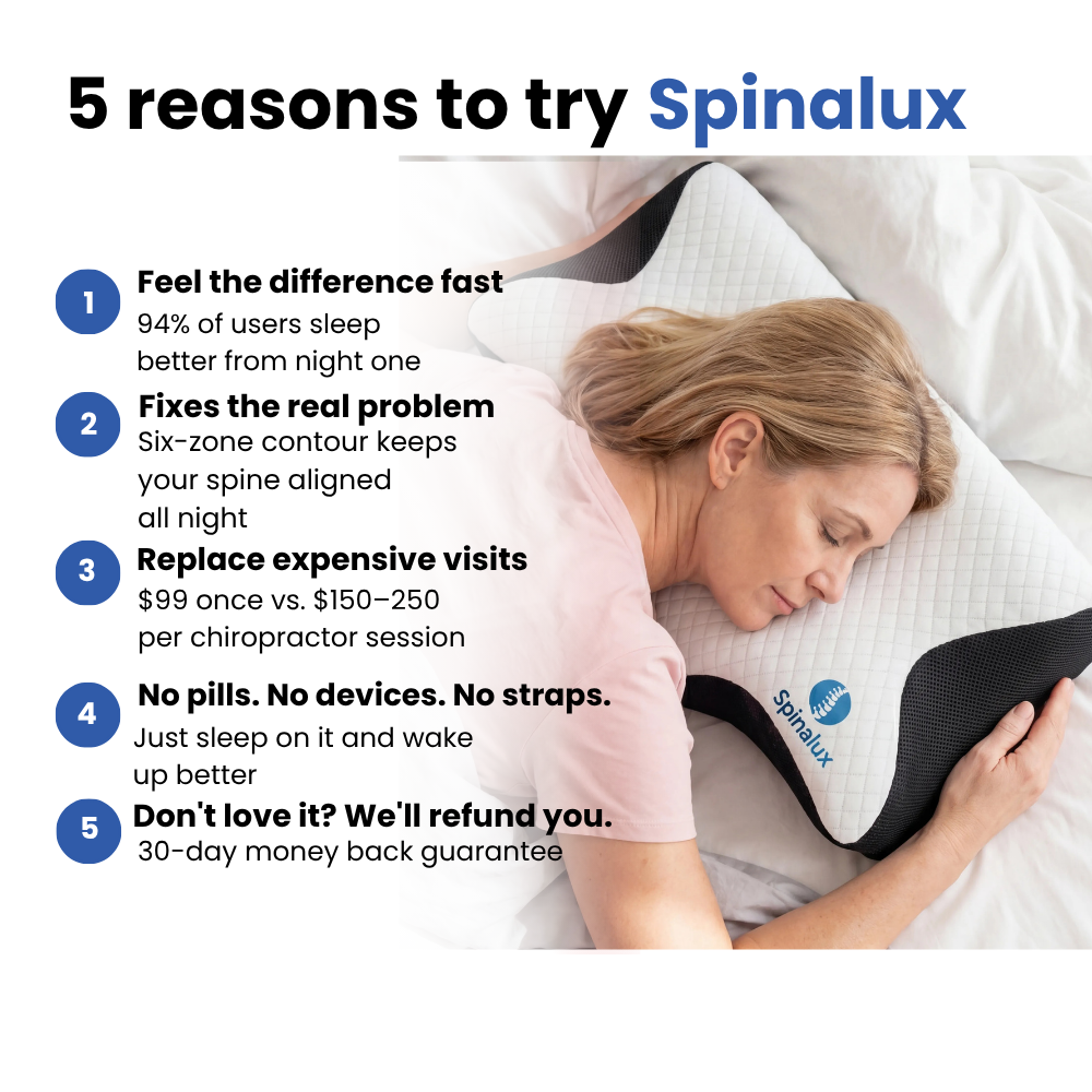 Spinalux™ — Six-Zone Ergonomic Pillow for Neck & Shoulder Pain Relief