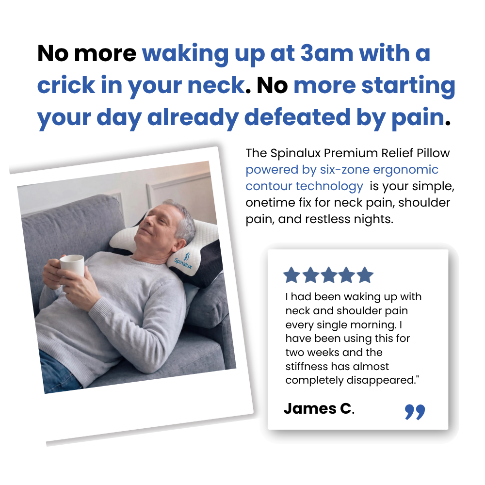 Spinalux™ — Six-Zone Ergonomic Pillow for Neck & Shoulder Pain Relief